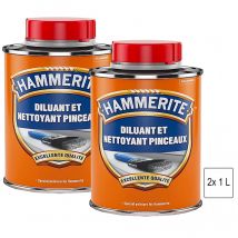 Hammerite - Diluant et nettoyant pinceaux antirouille 2x 1L HAMMERITE