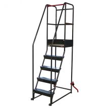 Matisere - Escabeau de rayonnage 5 marches - Hauteur de travail max. 3.26m - 830008730