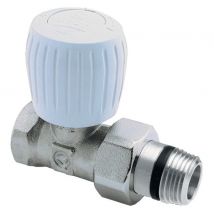 Orkli - Robinet de radiateur droit 1/2'' nicklé - ORKLI - 1126N