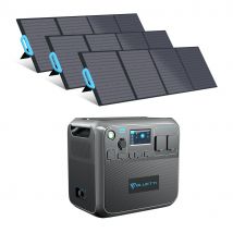 Bluetti - Kit complet de générateur solaire BLUETTI AC200MAX + 3xPV200 Station énergie 2200W/2048Wh avec 3 pcs panneaux solaires 200W