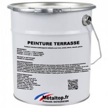 Peinture Terrasse - Metaltop - Gris signalisation B - RAL 7043 - Pot 5L