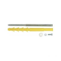Ing Fixations - Sachet de 2 chevilles radiateur lourd ING Fixations - Pour doublage plaque de plâtre + isolant - Longueur 300mm