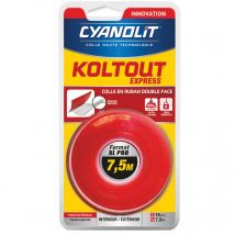 Cyanolit - Adhésif double-face Koltout Express Ruban 7
