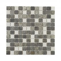 U-tile - Mosaïque mixte résine & pierre 30 x 30 cm - carreau 2