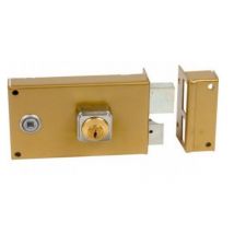 Bricard - Serrure monopoint en applique ALPHA cylindre rond horizontal fouillot droite - BRICARD - 352110