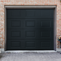 Gm Portes - Porte de garage sectionnelle LINE prémontée - moteur SOMFY - H.200 x l.240 cm anthracite
