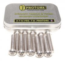 Protorx - Vis Inox À Métaux Tête Bombee Six Pans Creux M6 x 30mm : Boite 10pcs (TBHC) | Hexagonale Cylindrique - Acier Inoxydable Metal A2 | PROTORX