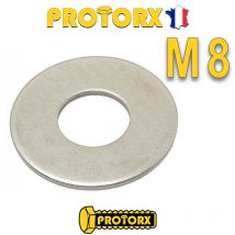 Protorx - RONDELLE Plate LARGE "L" M8 x 20pcs | Diam. int =8