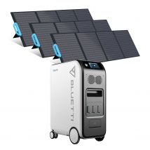 Bluetti - BLUETTI Kit de générateur solaire 5100Wh avec 3 panneaux solaires de 200 W groupe électrogène solaire station énergie mobile et domestique 