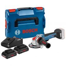 Bosch - Meuleuse angulaire 18V avec X LOCK GWX 18V-10 PC Professional + 2 batteries Procore 4Ah + chargeur + coffret L-Boxx - BOSCH