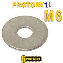 Protorx - RONDELLE Plate EXTRA LARGE "LL" M6 x 50pcs | Diam. int = 6