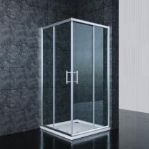 Sirhona - SIRHONA Cabine de douche complète 90x90x185 cm coulissante à double ouverture