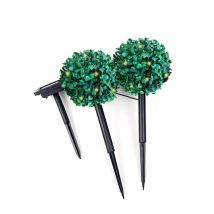 Xanlite - Lot de 2 Piquets LED Solaire 'Buisson'