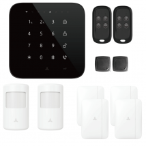 Lifebox - Alarme maison wifi et gsm 4G sans fil connectée Casa Noire - kit 6