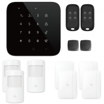 Lifebox - Alarme maison wifi et gsm 4G sans fil connectée Casa Noire - kit 5