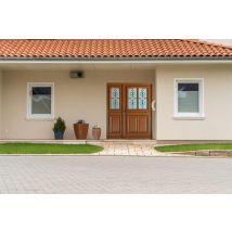 Gd Menuiseries - porte D'entrée Bois Tiercee Vauban H215 X L140 P