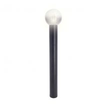 Xanlite - Lampadaire filaire noire boule fumée 80 cm IP44