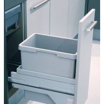 Poubelle de cuisine coulissante encastrable 30L Hailo Euro Cargo S