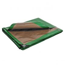 Tecplast - Bâche Agricole 3x5 m - TECPLAST - HQ250AG - Verte et Marron - Haute Performance - Bâche de protection étanche pour Matériel agricole