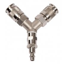 Ks Tools - 165.0117. Raccord pneumatique Y pour connecter 2 outils pneumatiques