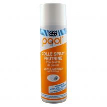 Geb - Colle spray feutrine solvantée spéciale piscine - Aérosol 500ml