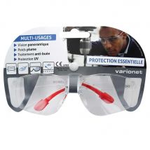 Varionet - Lunette protection pour travaux courants - Protection UV et anti buée - Protection avec verres incolores anti-rayures en polycarbonate