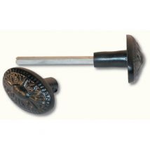 Deco Fer Forge - Bouton en alu carré de 6mm