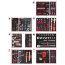 Ks Tools - Composition d’outils 7 tiroirs pour servante