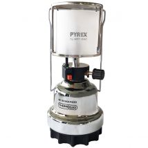 Camper Gaz - Lampe à gaz piezo Coque Inox Verre Pyrex pour cartouche gaz 190g Lanterne camping CAMPER GAZ