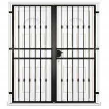 Dms - Grille porte Lestape -2 vantaux pour encadrure H=190 cm x L=190 cm (côte tableau)