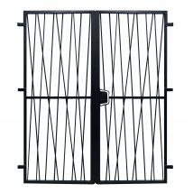 Dms - Grille porte Savane -2 vantaux pour encadrure H=190 cm x L=190 cm (côte tableau)
