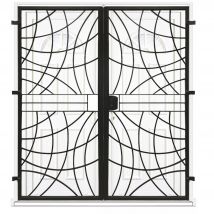 Dms - Grille porte Arcade -2 vantaux pour encadrure H=190 cm x L=130 cm (côte tableau)