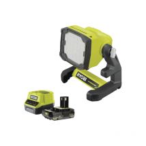 Ryobi - Pack RYOBI Projecteur LED - RLFD18-0 - 18V One+ 1800 lumens - 1 batterie 2.0Ah - 1 chargeur rapide RC18120-120
