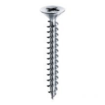 Mustad - Vis panelvit tf empreinte pz2 zinguée blanc - Longueur : 110 mm - MUSTAD