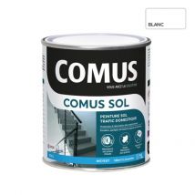 Comus - COMUS SOL BLANC 1L Peinture pour sols intérieurs et extérieurs
