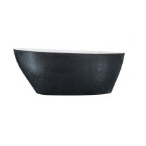 Otitec - Baignoire îlot Glam graphite avec bonde graphite GOYA 170x72