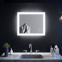 Sirhona - SIRHONA Miroir de salle de bain avec LED lumineux