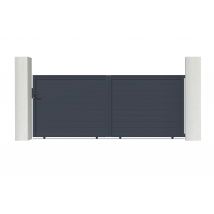 Casanoov - Portail coulissant 4m EIGER H.160cm aluminium gris