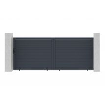 Casanoov - Portail coulissant 4m CARPATIA H.160cm aluminium gris