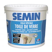 Colle en pâte pour toiles de verre Semin - prête à l'emploi - seau de 10 kg