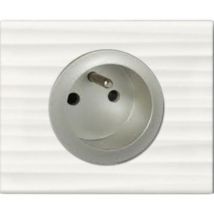 Prise de courant complète Plaque haut de gamme Corian Blanc Non Legrand