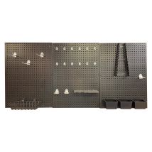 Fischer Darex - Panneaux muraux x3 et accessoires de rangement x24 Fischer darex
