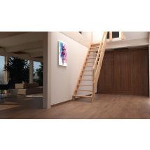 Handystairs - Escalier de meunier "RUSTIC70" - Bois de pin - Largeur 70cm - Hauteur 280cm - Gain de place