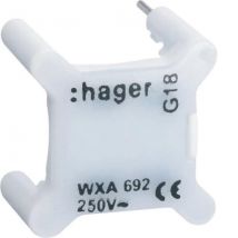 Hager - voyant pour interrupteur - 230v - blanc - hager gallery wxa692
