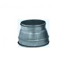 Unelvent - reduction conduit conique galvanisé à joint diamètre 200/125mm