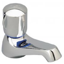Porcher - robinet de lavabo / lave-mains - ulysse c - bec fixe - eau froide ou chaude - tête 15 x 21 à disques céramique - chromé
