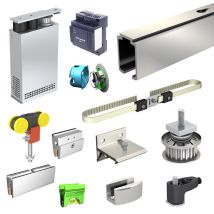 Slid'up By Mantion - Pack motorisation SLID'UP M300 pour 1 porte coulissante en verre - filaire