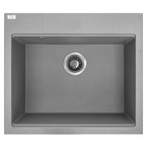 Otitec - Evier de cuisine en granit gris - TAU - 50 x 57 cm