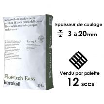 Kerakoll - LOT DE 12 SACS DE RAGRÉAGE INTÉRIEUR FLOWTECH EASY 25 KG