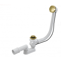 Otitec - Vidage pour baignoire automatique doré en acier inoxydable